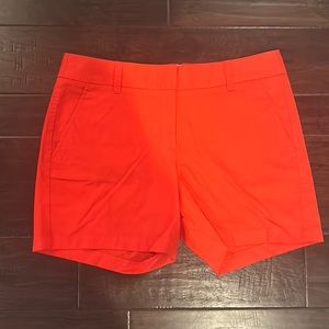 Red JCrew Chino shorts